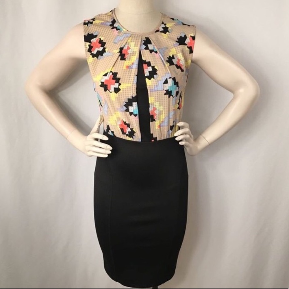 RACHEL by Rachel Roy Mixed Media Bodice Dress